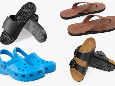 Men Sandals Collection 2 3D model