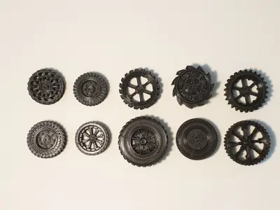 WHEELS set 3D model