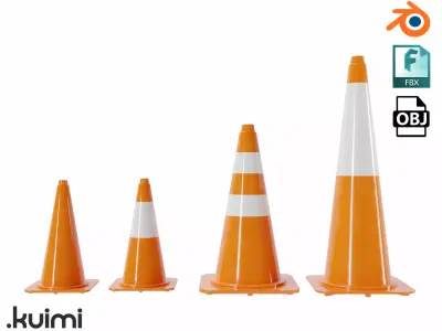 Cones Pack 002 3D model