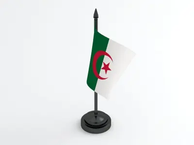 Table Flag Algeria 3D model