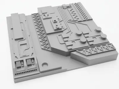 Death Star Tile   Type L 3D print model