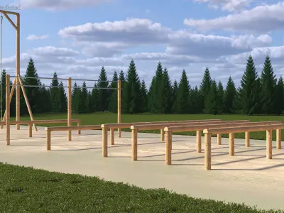 Low Training Obstacles 3D model
