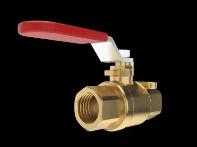 Ball valve 3D model purchase