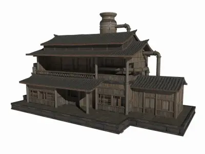 Asian Ancient Architecture Workshop 3D model