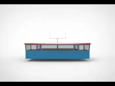 wheelhouse ship 3D model