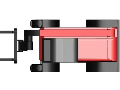 telescopic forklift 3D model