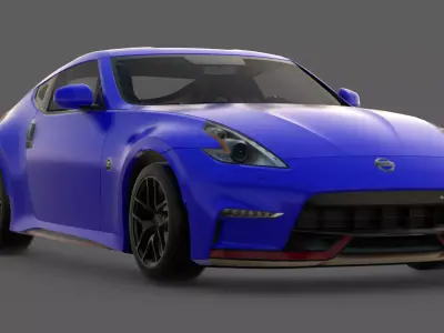 2015 Nissan 370Z Nismo Z34 3D Model  Japanese Sports Car Icon 3D model