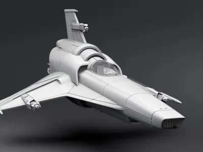 Colonial Viper MkVIIE Scale model 3D print model