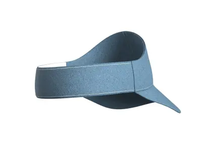 Denim Sun Cap 3D model