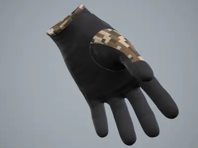 Gloves 02 Low-poly 3D model
