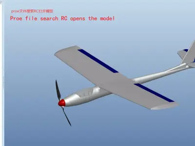 RC aircraft model 3D model