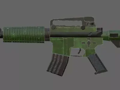 M16 Forest Camo 3D model