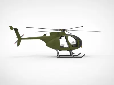 Helicopter MD500 3D model