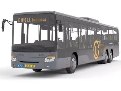 Modern Urban Bus U-Link Style Livery- Detailed 3D Model  3D model