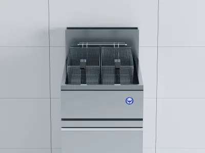 Industrial Stainless Steel Deep Fryer For Restaurants 3D model