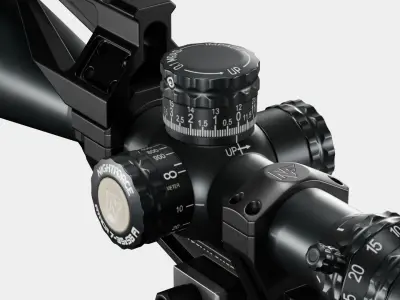 The Nightforce ATACR 7-35x56mm Low-poly 3D model