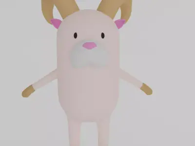 Lamb cartoon 3d model 3D model