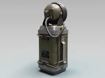 Old Mining Lantern - Game Ready - 3D Model 3D model