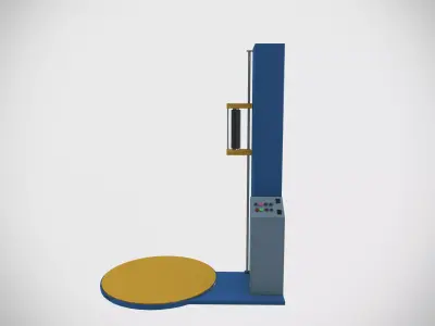 Plastic Wrapping Machine Low-poly 3D model