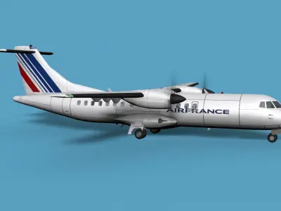 ATR  ATR-42-500 Air France 3D model