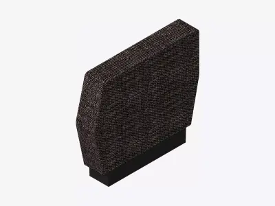 Furniture - Seating - Contemporary - Blume - Center - Armrest Low-poly 3D model