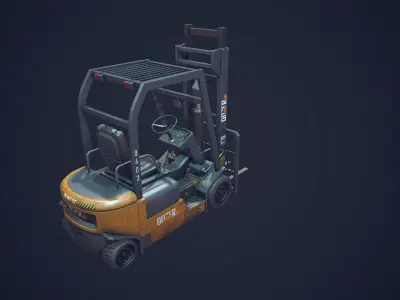 ForkLift Low-poly 3D model order
