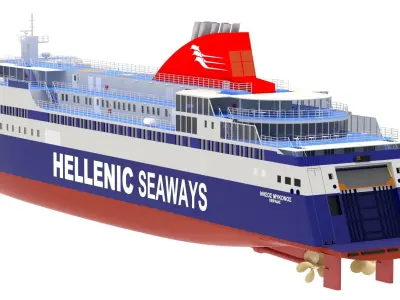 Hellenic Seaways Nissos Mykonos 3D model