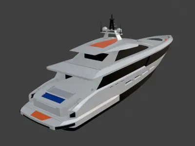 Print ready yacht 3D print model