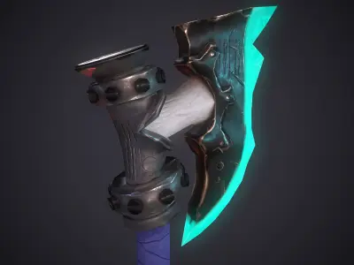 Axe Stylized Low-poly 3D model