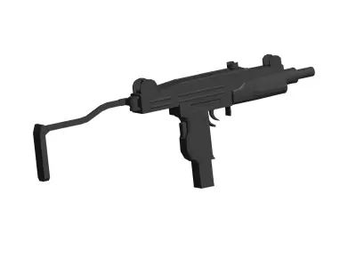 UZI rifle 3D model purchase