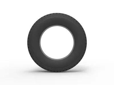 Semi truck tire 6 Scale 1 to 25 3D print model