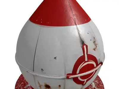 Stylized Target Bomb Prop 3D model