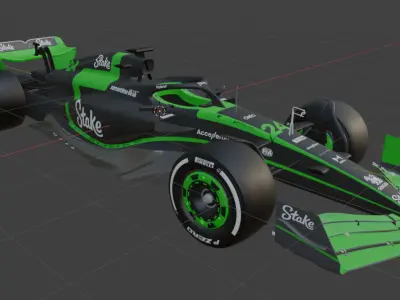 C44 Stake F1 Team 24 Zhou Guanyu Free 3D model