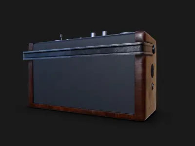 Vintage Radio  Realistic 3D 3D model