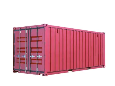 Container Dry Van 20 Low-poly 3D model