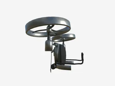 Jetpack Electric B01 Dark Steel  - SciFi Character Design Low-poly 3D model
