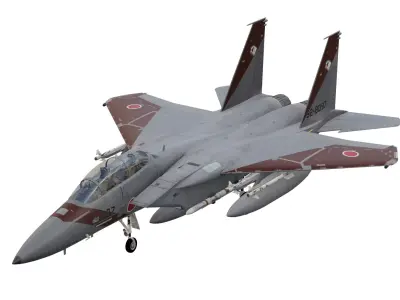 F-15J Eagle Japan Air Self Defense Force Low-poly 3D model