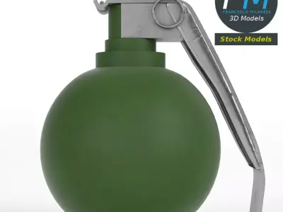 Fragmentation grenade Free 3D model
