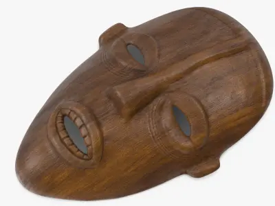  African Nigeria Mask Wood 