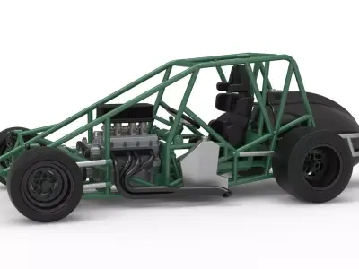 Pavement Silver Crown Car Base Scale 1 to 25 3D print model