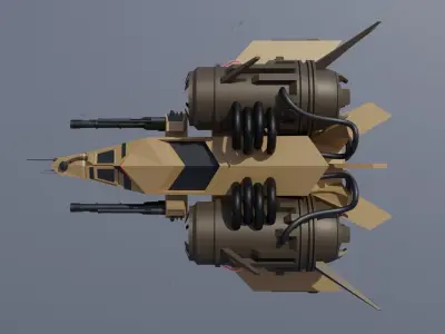 Low poly drone Low-poly 3D  3D model