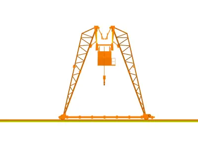 crane elevator 3D model