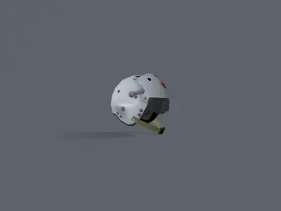 China Air Force Helmet TK-11C Low-poly 3D model