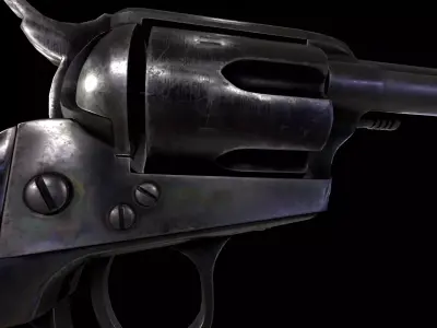 Colt SAA Pistol Low-poly 3D model