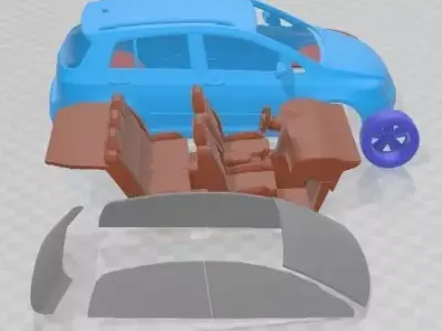 Volkswagen Cross Golf 2011 Printable Car 3D print model