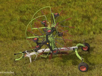  Used Claas Liner 2700 Twin Rotor Hay Rake Parked 