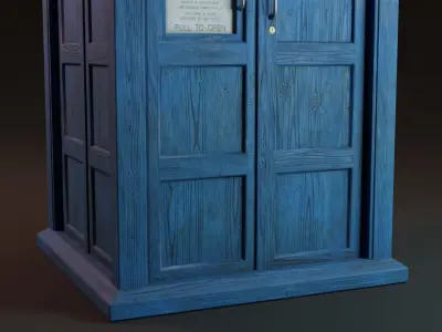 TARDIS Low-poly 3D model purchase