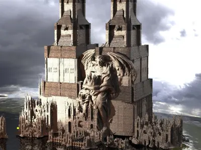 Ancient Oracle temples Kit bash  3D model purchase
