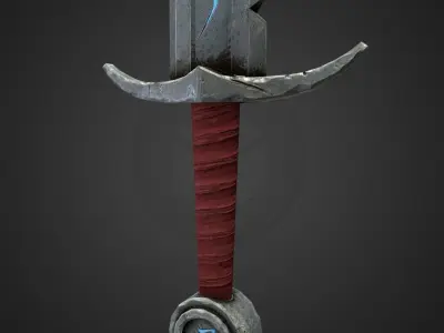 Rune Sword FBX - 2048px Low-poly 3D model