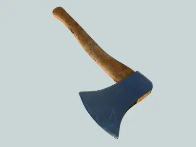  Wooden Axe 3D model